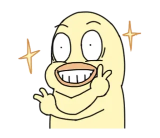 ✌ vịt, hoạt hình, dễ thương, động vật, nhãn dán, hài hước telegram sticker