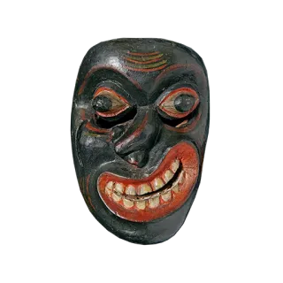 😬 маска, племенной, африканский, лицо, страшный telegram sticker