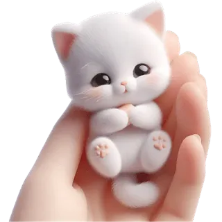 ☺️ gatto, gattino, carino, animale, animale domestico, kawaii telegram sticker