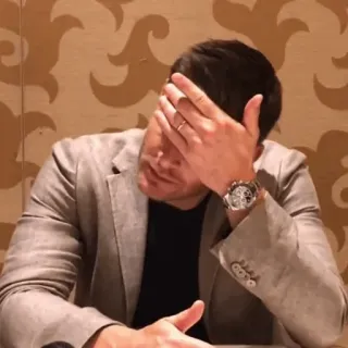 ⚡️ мужчина, рукалицо, разочарование, сожаление telegram sticker