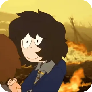 🎸 Animation, Feuer, Krieg, Cartoon, Dunkel telegram sticker