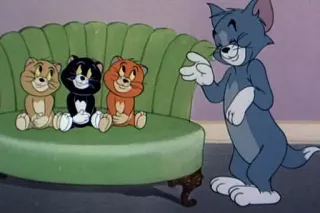 👋 Tom Tom and Jerry cat, cartoon, kitten telegram sticker