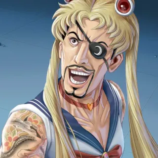 🌕 Sailor Moon Anime, Manga, Sailor Moon, Personnage, Dessin animé, Illustration telegram sticker