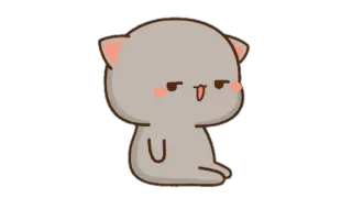 🍩 cat, cute, sticker, animal, cartoon telegram sticker