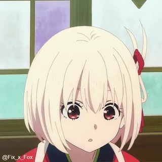 ๐ Chisato Nishikigi Lycoris Recoil anime, girl, cute, lycoris recoil, chisato nishikigi telegram sticker