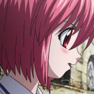 🍥 Anime, Ragazza, Capelli rosa, Cartone animato, Animazione telegram sticker