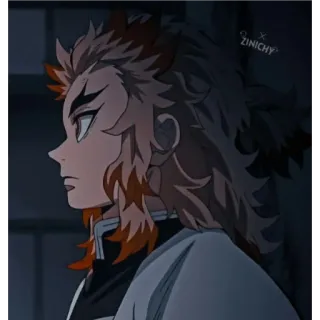 🚂 Kyojuro Rengoku Demon Slayer anime, manga, demon slayer, kyojuro rengoku, pilier de la flamme, personnage, fictionnel whatsapp sticker