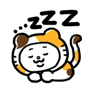 💨 猫, 可愛い, 動物, 睡眠, 漫画 telegram sticker