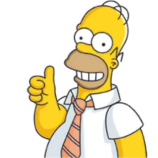 👍 Homer Simpson The Simpsons Cartoon, animiert, Figur, Homer Simpson, Simpsons telegram sticker