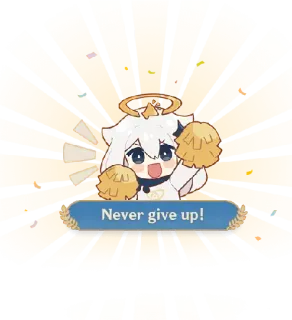 💗 Paimon Genshin Impact Never give up! Paimon, Genshin Impact, Never give up, anime, video game telegram sticker