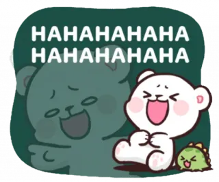 🤣 HAHAHAHAHAHA
HAHAHAHAHAHA หมี, หัวเราะ, น่ารัก, ตลก, สัตว์, การ์ตูน telegram sticker