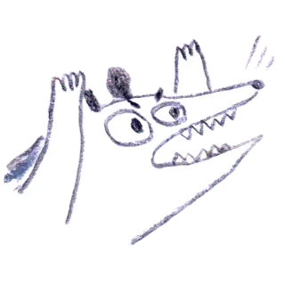 🤬 kreskówka, pies, zwierzę, ilustracja telegram sticker