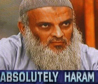 ☝ Imam Tawhidi ABSOLUTELY HARAM telegram sticker