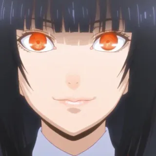 ♣️ Yumeko Jabami Kakegurui anime, kakegurui, yumeko jabami, gambling, red eyes telegram sticker