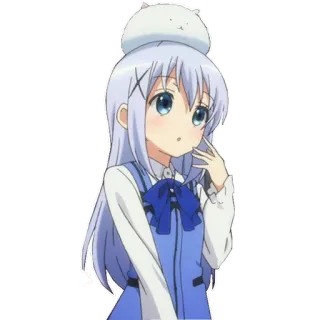 😲 애니메이션, 여자, 귀여운, 만화, 카와이 telegram sticker