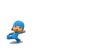 🕳 Pocoyo animado, desenho animado, criança, azul, personagem telegram sticker