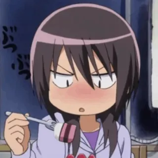 🍂 Anime, Gadis, Makan, Lucu, Kartun, Jepang telegram sticker