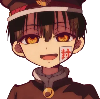 😄 Hanako Toilet-Bound Hanako-kun Animé, Manga, Fantôme, Mignon telegram sticker