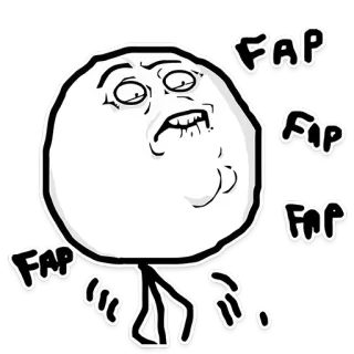 💦 FAP FAP FAP FAP มีม, อินเทอร์เน็ต, ขำขัน, ตลก, ปฏิกิริยา, เกรียน telegram sticker