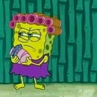 😠 SpongeBob SquarePants Мультфильм, Смешные, Спанч Боб, Бигуди, Материнство telegram sticker