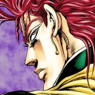 🌟 Noriaki Kakyoin JoJo's Bizarre Adventure Anime, Manga, JoJo's Bizarre Adventure, Noriaki Kakyoin, Personnage, Illustration telegram sticker