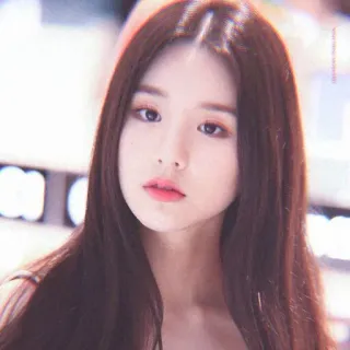 🤨 femme, portrait, coréenne, beauté, asiatique, fille, visage telegram sticker