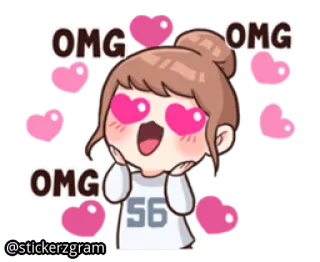 Fangirl @englishchatz whatsapp stickers