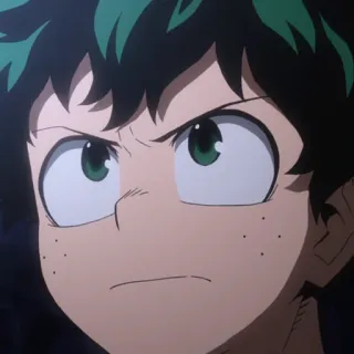 🥦 Izuku Midoriya My Hero Academia anime, my hero academia, izuku midoriya, deku, mha, hero telegram sticker