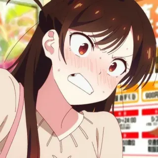 ❤️ Chizuru Mizuhara Rent-A-Girlfriend Anime, Fille, Dessin animé, Chizuru, Mizuhara, Rent-a-Girlfriend, Personnage animé whatsapp sticker