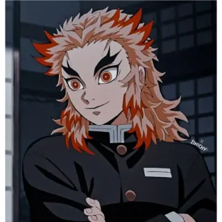 💥 Kyojuro Rengoku Demon Slayer Anime, Demon Slayer, Rengoku, Kyojuro Rengoku whatsapp sticker
