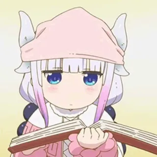 🍥 Kanna Kamui Miss Kobayashi's Dragon Maid Anime, Kanna Kamui, Dragon Maid, Süß, Kawaii, Manga, Charakter whatsapp sticker
