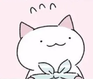 😓 Katze, niedlich, Tier, kawaii, Cartoon telegram sticker