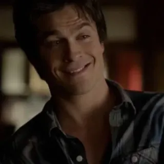 💉 Damon Salvatore The Vampire Diaries 吸血鬼, 剧情, 超自然, 电视剧, 伊恩·萨默海尔德, 吸血鬼日记 telegram sticker