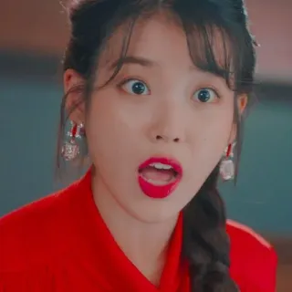 😲 IU Coreano, Attrice, Cantante, IU, Celebrità telegram sticker
