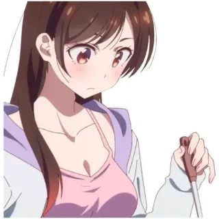 👼 Chizuru Ichinose Rent-A-Girlfriend Anime, Chica, Chizuru, Rent a Girlfriend, Personaje telegram sticker