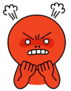 😤 raiva, bravo, frustração, vermelho, fumegante, furioso telegram sticker