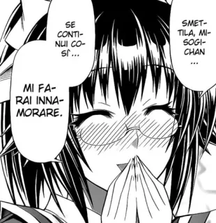 😊 SE
CONTI-
NUI CO-
si...
SMET-
TILA, MI-
SOGI-
CHAN
MI FA-
RAI INNA-
MORARE. Anime, Manga, Comic, Mädchen, Brille telegram sticker