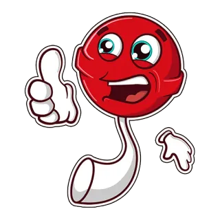 👍 permen lolipop, permen, jempol ke atas, kartun, manis, makanan penutup whatsapp sticker