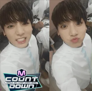 💙 M COUNTDOWN M COUNTDOWN WORLD NO.1 KPOP CHART SHOW k-pop, muziek, tv-show, countdown, hitlijst telegram sticker