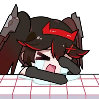 😭 泣く, アニメ, 悲しい, かわいい telegram sticker
