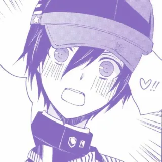 🌟 Kokichi Oma Danganronpa Anime, Manga, Mono, Kawaii, Danganronpa, Kokichi Oma, Sonrojo telegram sticker