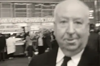😘 Alfred Hitchcock Альфред Хичкок, режиссер, черно-белое, портрет telegram sticker
