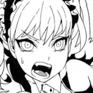 😡 Anime, Manga, Arrabbiato, Personaggio, Donna, Urlante telegram sticker