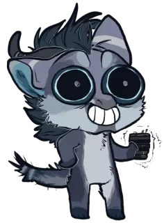 ☕ Desenho animado, Animal, Fofo, Engraçado, Animação, Chibi telegram sticker
