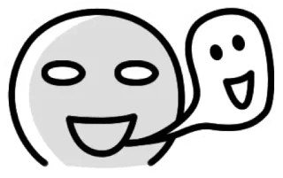 👻 fantasma, fumetto, emoji, adesivo, cartone animato telegram sticker