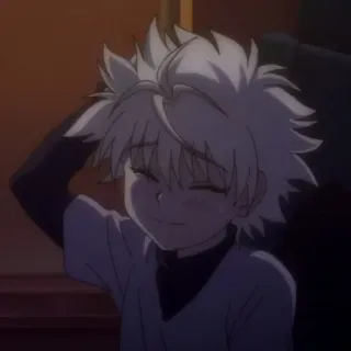 😅 Killua Zoldyck Hunter x Hunter anime, junge, killua, hunter x hunter, cartoon telegram sticker