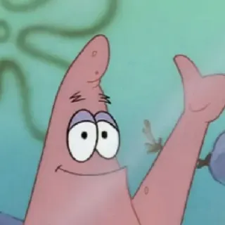 ✨ Patrick Star Spongebob Squarepants 派大星, 海绵宝宝, 卡通, 角色, 搞笑, 尼克儿童频道 telegram sticker