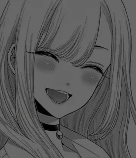 🎡 Fille anime, Manga, Dessin animé, Joyeux, Sourire, Femme telegram sticker