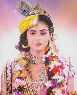 ❤️ Radha hinduism, indian, deity, religious, hindu, krishna telegram sticker