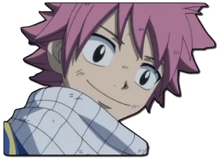 🙂 Natsu Dragneel Fairy Tail anime, fairy tail, natsu, natsu dragneel, cartoon, character telegram sticker